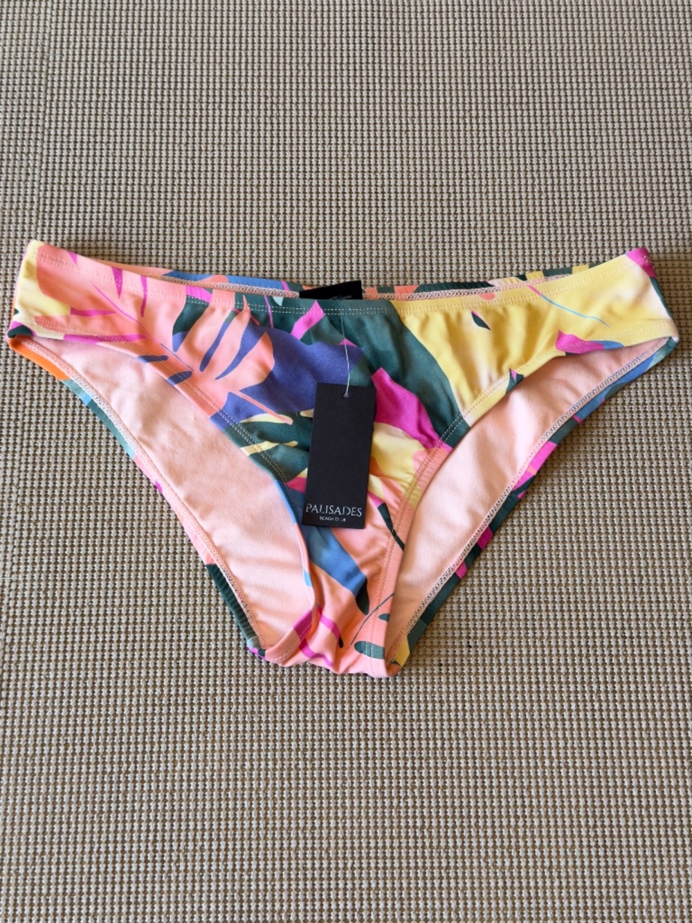 PALISADES BEACH CLUB bikini bottom floral Hawaii print fully lined size Medium